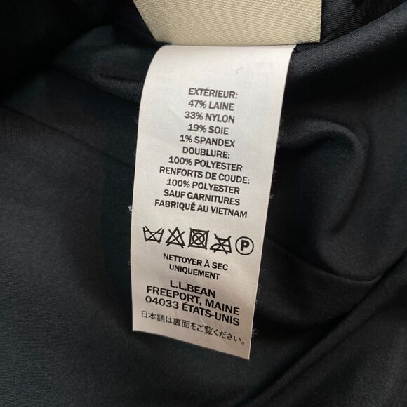 L.L. Bean Gray Plaid Blazer with Black Elbow Patches - Picture 12 of 16